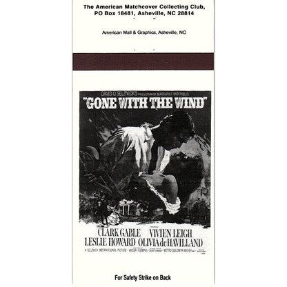 Gone With the Wind Poster Matchcover 1995 Vintage Matchbook MM4-10