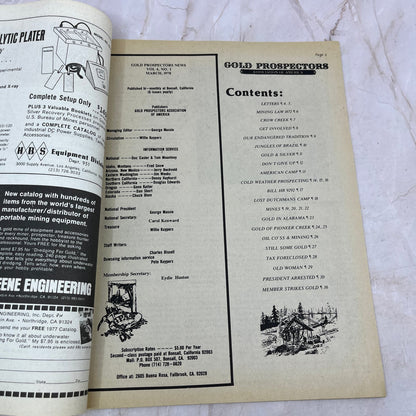 1978 March - Gold Prospecting News Magazine - Treasure Hunting Prospecting M11