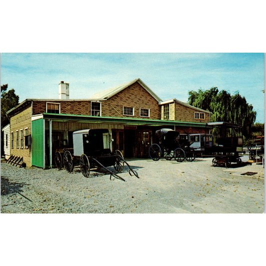 Amish Buggy Shop Intercourse Pennsylvania Dutch Country Postcard PD7