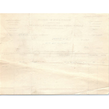 Rozefsky Bros Mill Agents Worcester MA 1925 Original Billhead Letterhead D8-LL