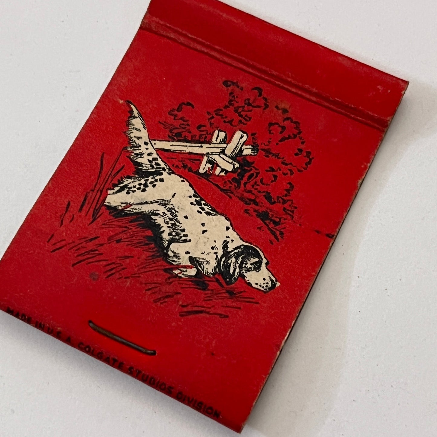 The Setter Family No.3 By Colgate Setter Dogs Vintage Matchbook Cover TB8-MB2-10