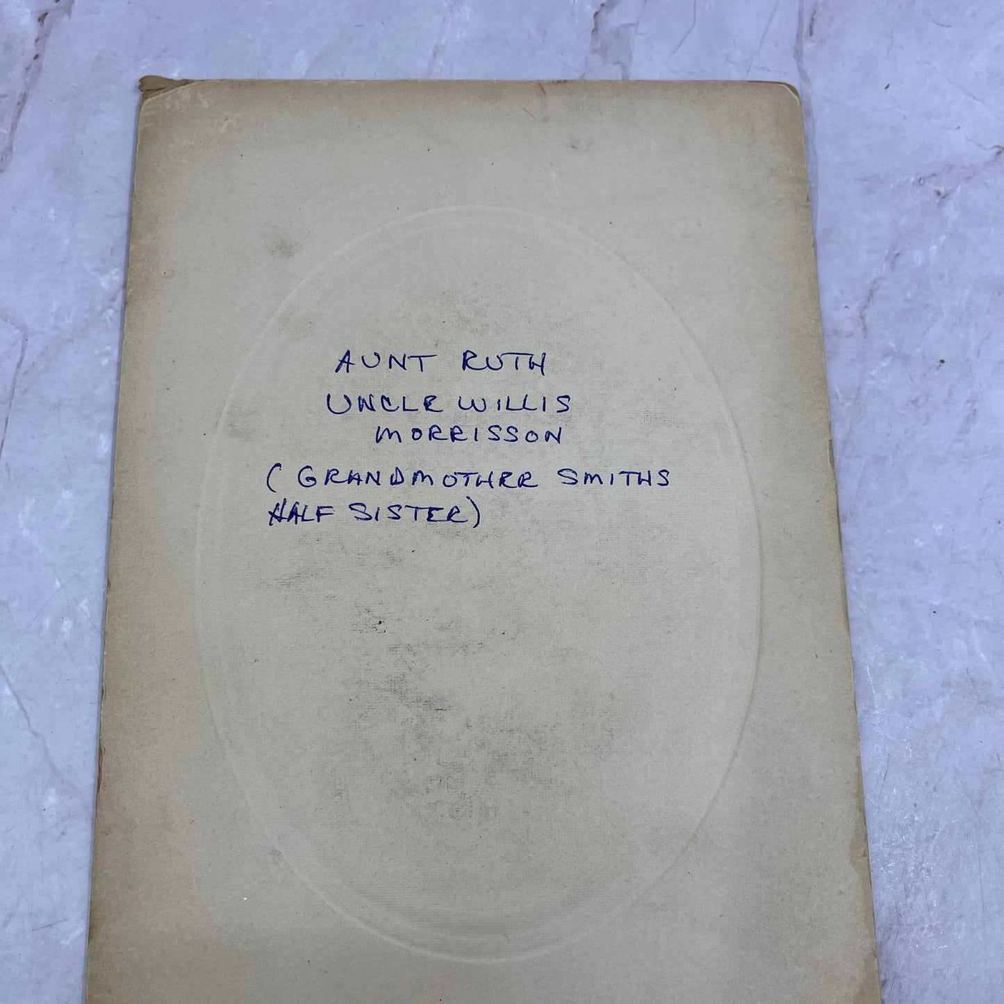 Antique Photo Aunt Ruth & Uncle Willis Morrisson TJ5-EL