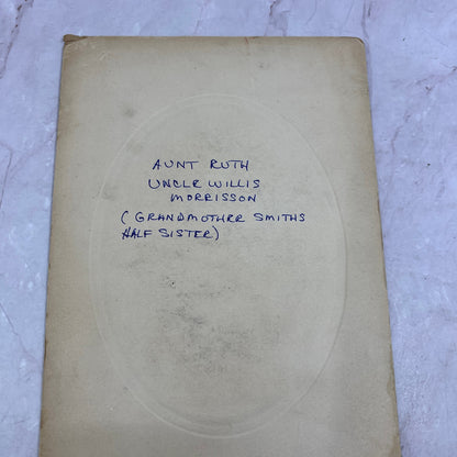 Antique Photo Aunt Ruth & Uncle Willis Morrisson TJ5-EL