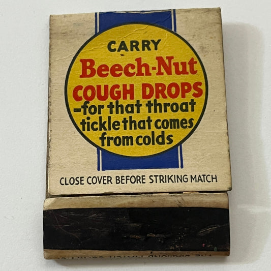 Beech-Nut Cough Drops Vintage Matchbook Cover TB6-MB1-4