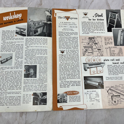 1951 Sep/Oct The Deltagram Newsletter Rockwell Delta Power Tools Woodwork TI9-P3