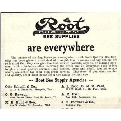 Stover Apiaries Superior Package Bees Mayhew Tibbee Station MS 1926 Ad AG3-H2
