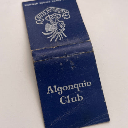 Algonquin Club Vintage Matchbook Cover MM2-7