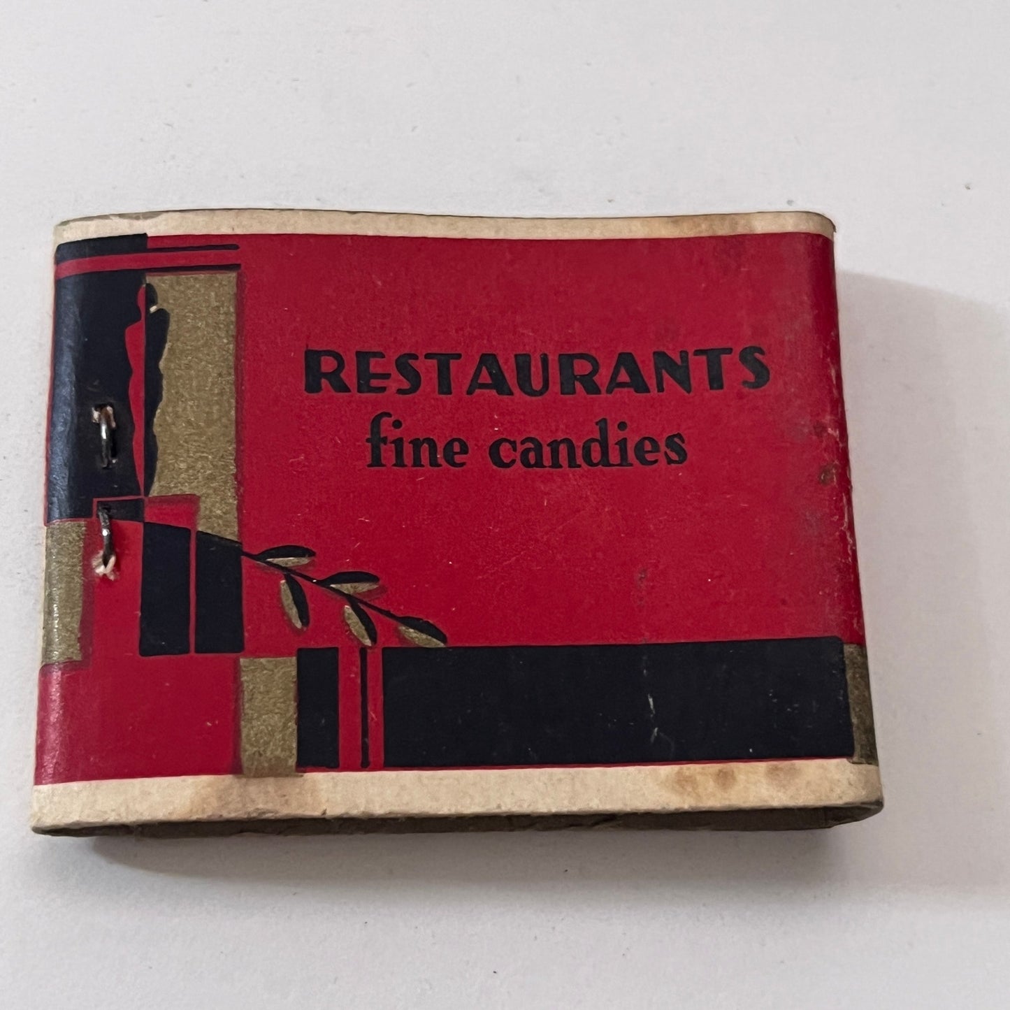 St. Clair's Inc Restaurants & Fine Candies Vintage Matchbook Cover TB8-MB-8