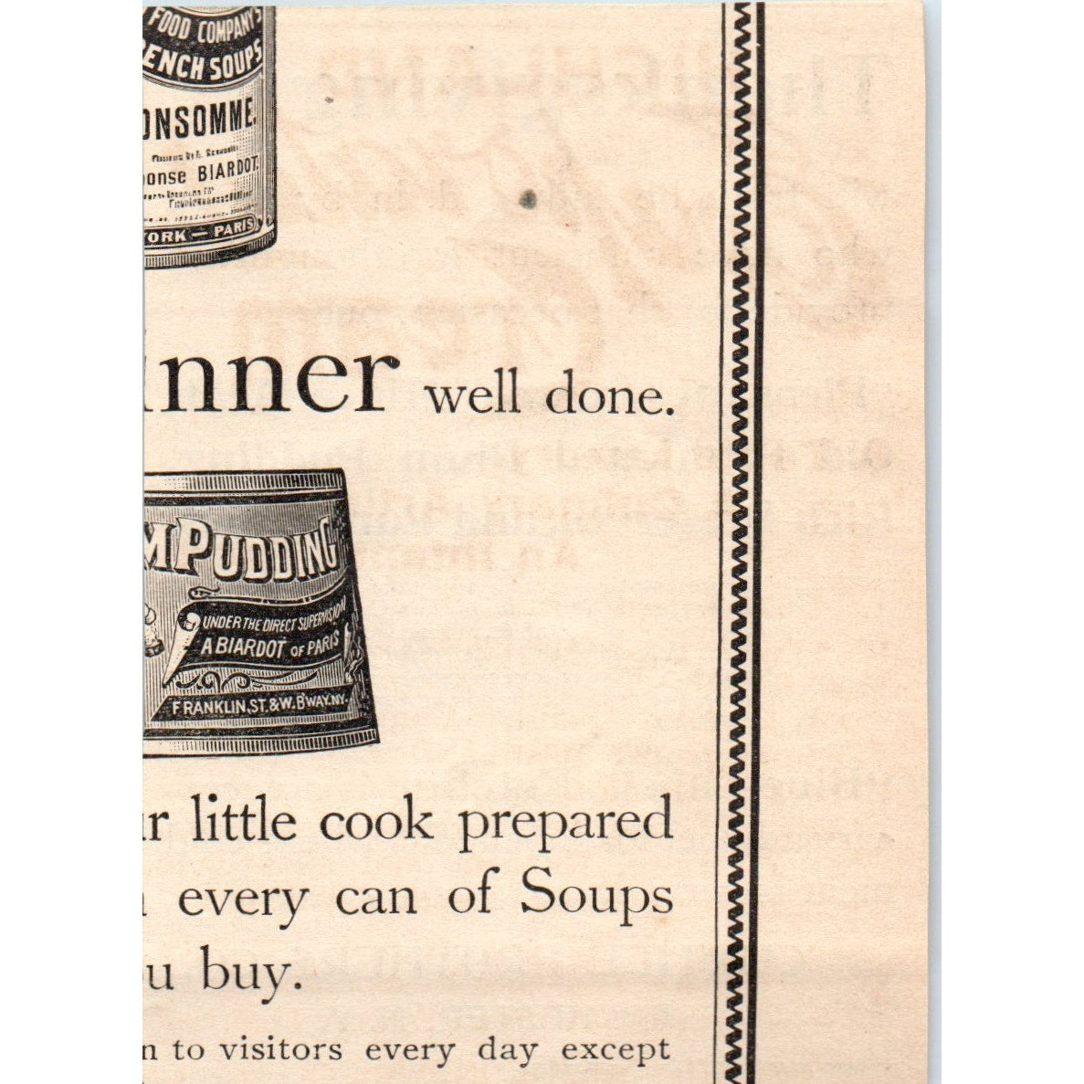 Curtice Brothers Co Blue Label Ketchup Rochester NY 1892 Magazine Ad AK6-M1