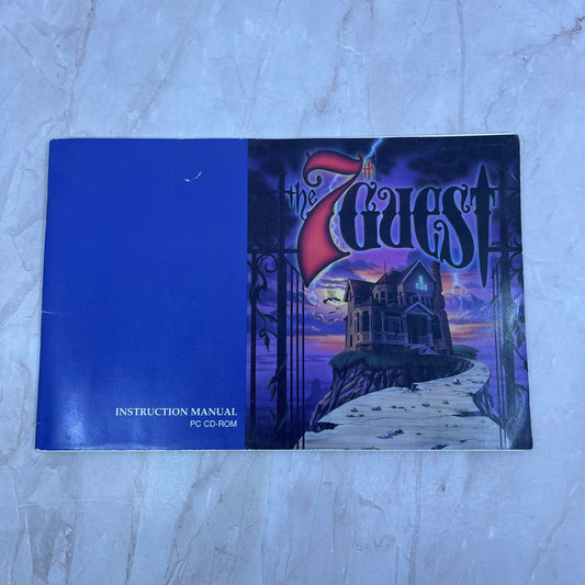 1992 The 7th Guest Instruction Manual PC CD-Rom Original TG8-VV