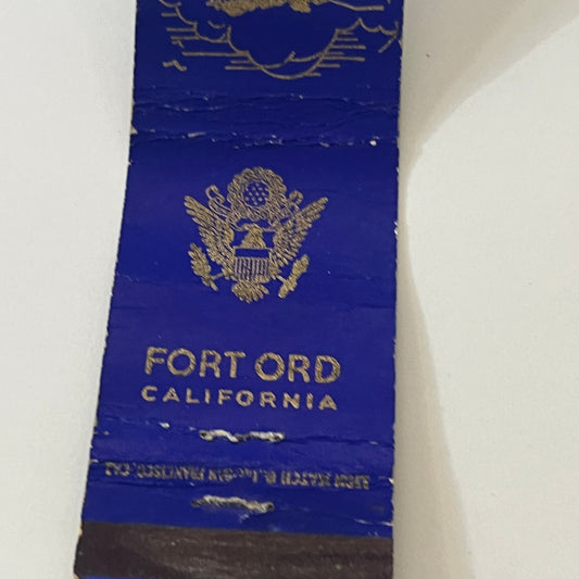 Fort Ord California Vintage Matchbook Cover TB6-MB2-6