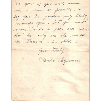 1945 WWII Handwritten Letter Robert L. Staines Request for Engagement AB6-OD1