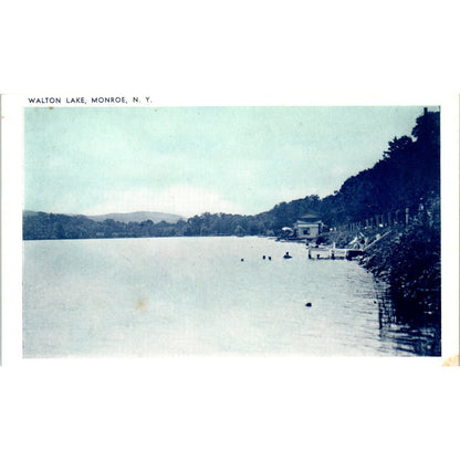 Along Walton Lake Monroe NY Vintage Postcard PC8