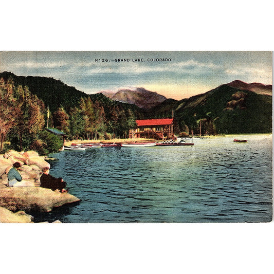 1956 Grand Lake Colorado Vintage Postcard PE16