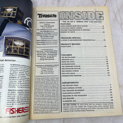 1992 March - Treasure Magazine - Treasure Hunting Prospecting Metal Detector M16