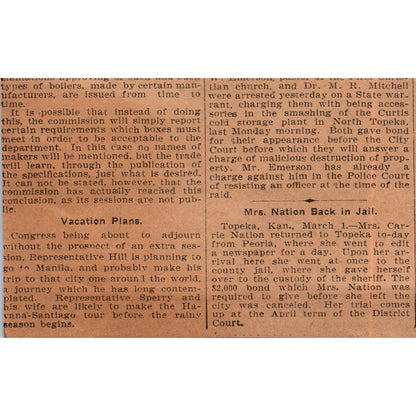 Hansel Sloan & Co Jewelers Silversmiths Hartford 1901 Newspaper Ad AD8-H2