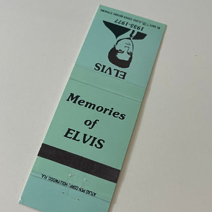 1977 Memories of Elvis Presley Vintage Matchbook Cover TB6-MB2-5