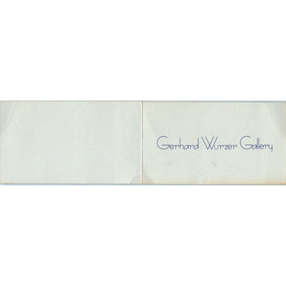 Gerhard Wurzer Gallery Suzanne Cohen Houston TX Vintage Business Card SD4-B4