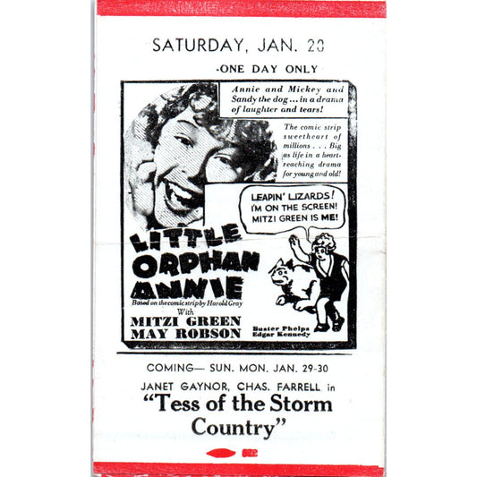 c1932 Johnny J. Jones Alcyon Theatre Highland Park IL Program The Conquerors AB9