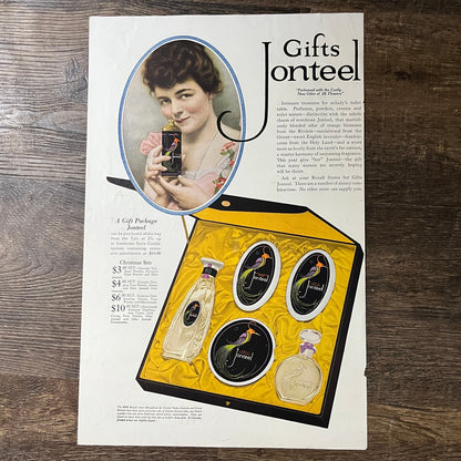 Gifts Jonteel Perfumes Vintage Magazine Ad 10x16 V7