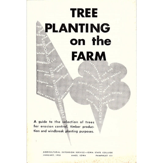 Tree Planting on the Farm 1950 Ames Iowa Farm Bulletin TK2-XB6