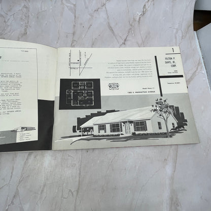 1961 Home Builders Association of Tampa FL Parade of Homes Book TG8