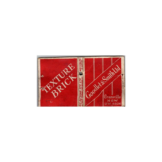 Goodlet & Smith Ltd Granville NSW Vintage Matchbook TB6-MB2-8