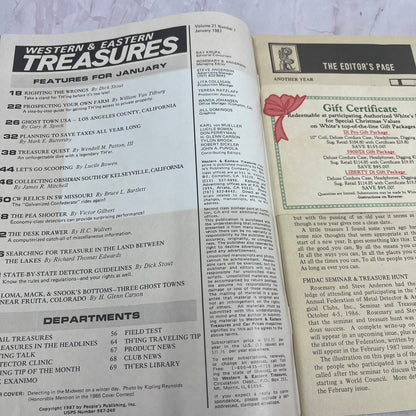 1987 Jan - Western & Eastern Treasures Magazine - Treasure Hunting Gold TA9