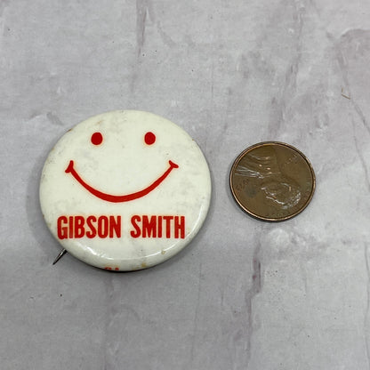 Gibson Smith Smiley Face Vintage Pinback Button TC5-PB
