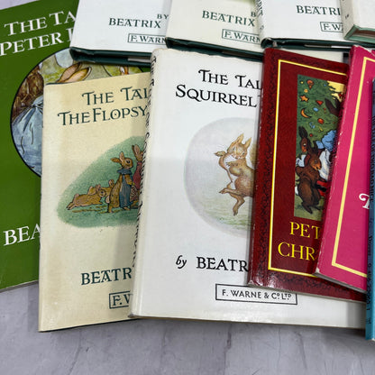 Vintage Beatrix Potter Book Lot of 12 Peter Rabbit Flopsy Bunny Miss Moppet TK3