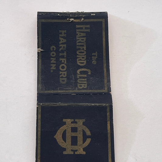 The Hartford Club Hartford CT Vintage Matchbook Cover TB8-MB-14