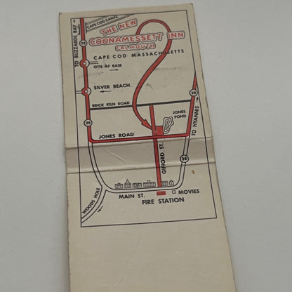 Coonamessett Inn Gifford St. Falmouth MA Vintage Matchbook Cover TB8-MB2-1