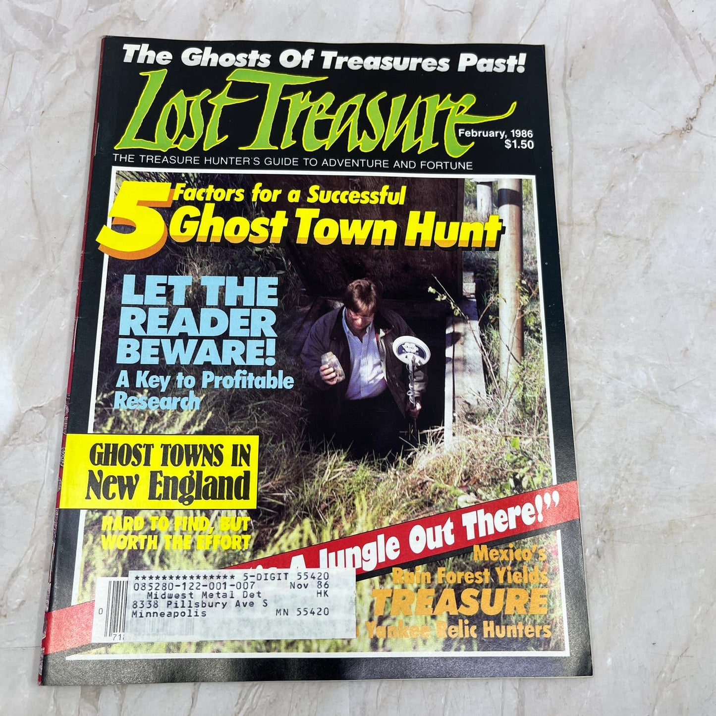 1986 Feb - Lost Treasure Magazine - Treasure Hunting Gold Prospecting M15