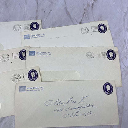 1950s Lot Metalweld Inc Philadelphia PA Postal Cover Envelopes TI5-E-21