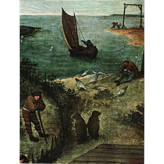 Pieter Bruegel Flemish Proverbs Art Print 7.5x9.5 V4
