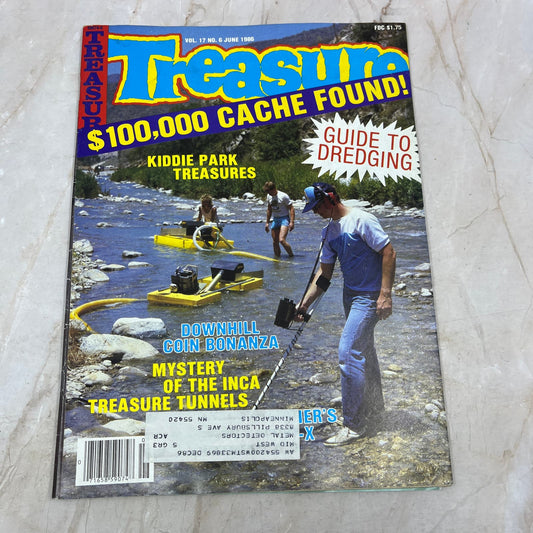 1986 June - Treasure Magazine - Treasure Hunting Metal Detecting Gold Coins M10