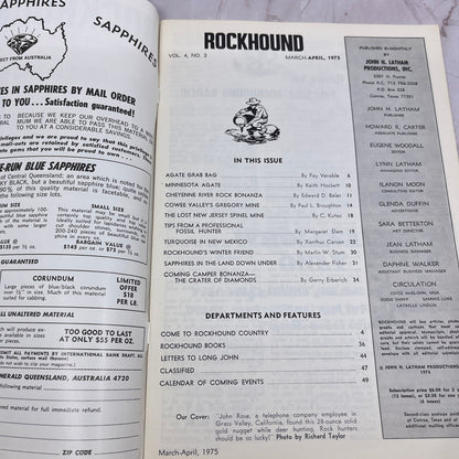 Turquoise in New Mexico Minnesota Agate - Rockhound Magazine - Apr 1975 M24