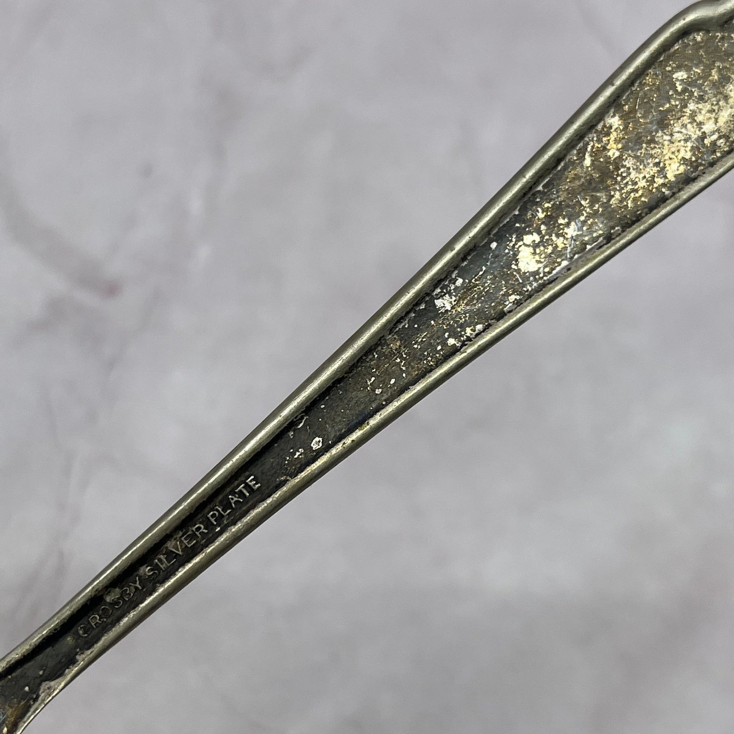 1935 Crosby Silverplate Floral Teaspoon Spoon 5.75" Vintage Silverplate TC5-OS-8