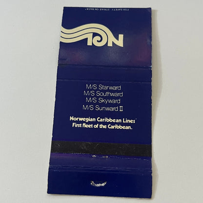 NCL Norwegian Caribbean Lines Vintage Matchbook Cover TB6-MB2-6