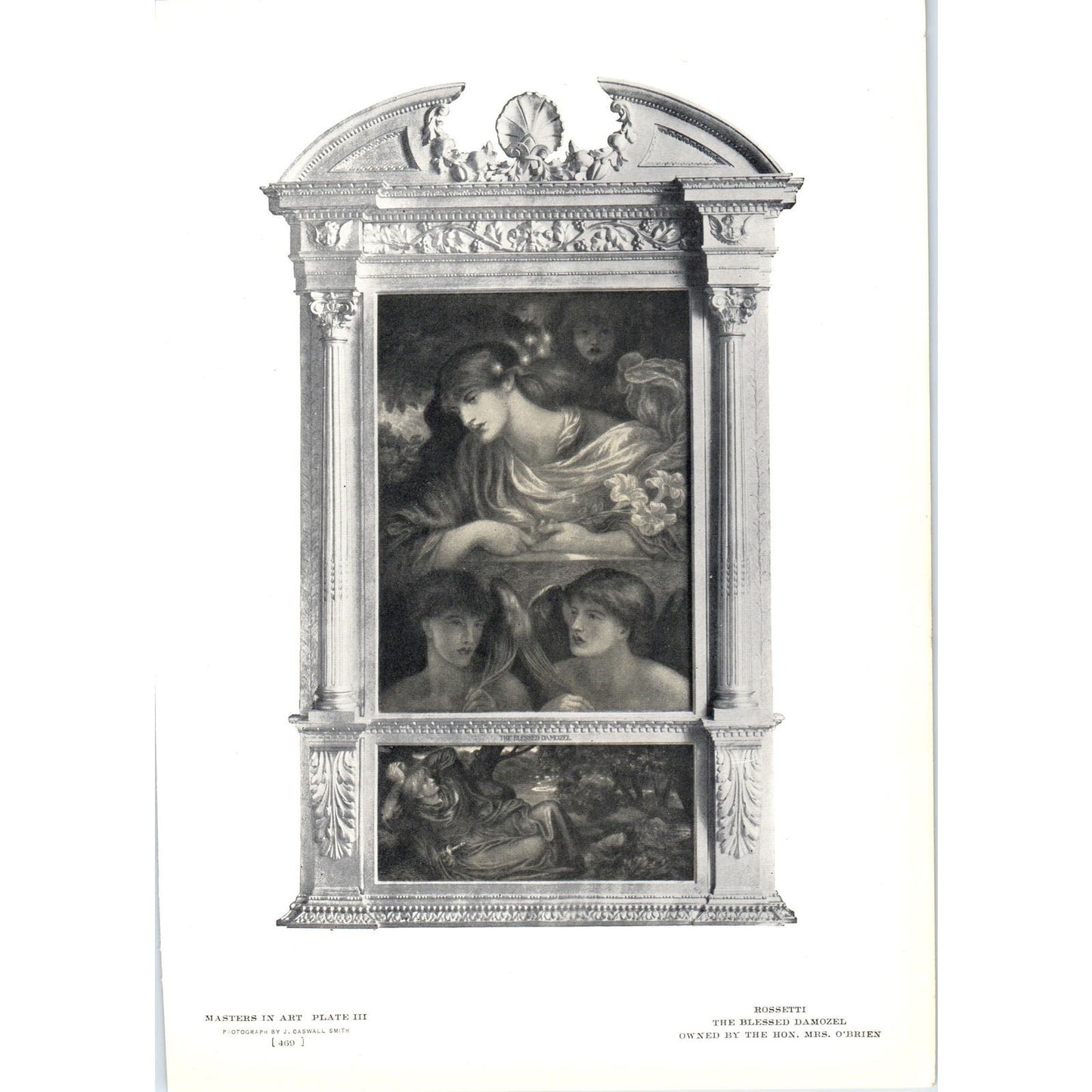 The Blessed Damozel - Rossetti c1905 Art Print D14