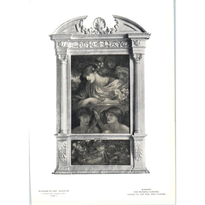 The Blessed Damozel - Rossetti c1905 Art Print D14