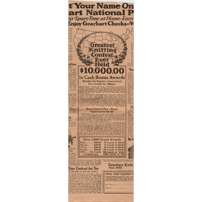 Senator Arthur Capper's Washington Letter 1923 Magazine Ad Clip AE1-1