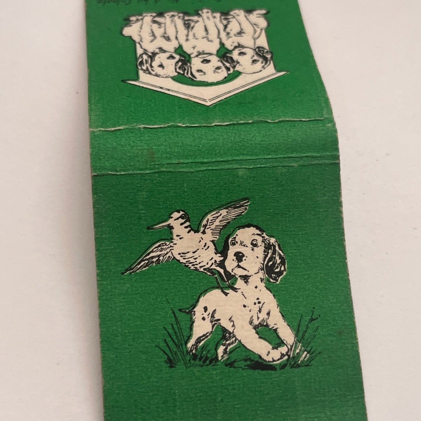 The Setter Family Dogs No. 4 By Colgate Vintage Matchbook Cover TB8-MB2-3