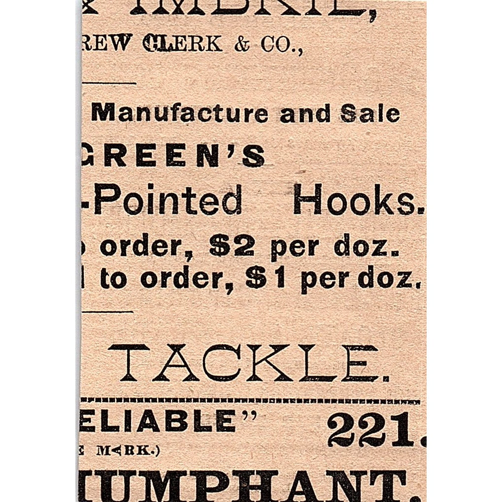 C.G. Gunther's Sons Sealskin Sacques Furs 184 5th Ave NY 1878 Ad AG2-M13