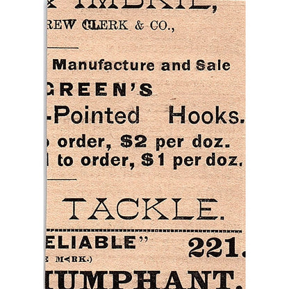 C.G. Gunther's Sons Sealskin Sacques Furs 184 5th Ave NY 1878 Ad AG2-M13