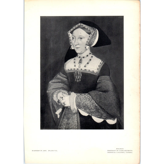 Portrait of Jane Seymour - Holbein 1900 Victorian Art Print AB8-MA8