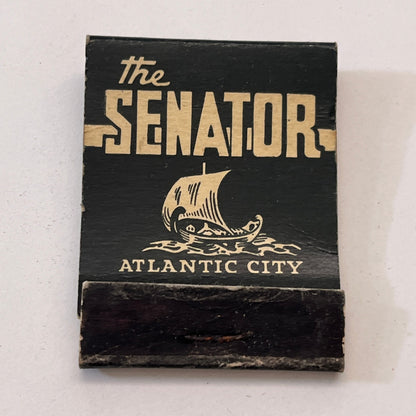 The Senator Hotel Atlantic City NJ Vintage Matchbook Cover TB8-MB3-10