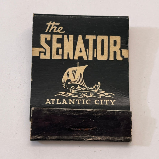 The Senator Hotel Atlantic City NJ Vintage Matchbook Cover TB8-MB3-10