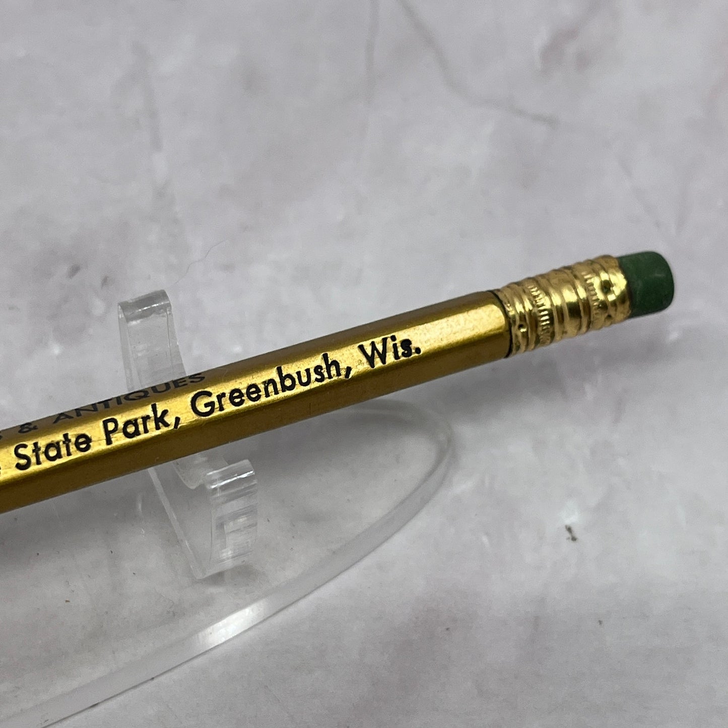 Vintage Leota's Gifts & Antiques Wade House Park Greenbush WI Pencil TC5-PN1