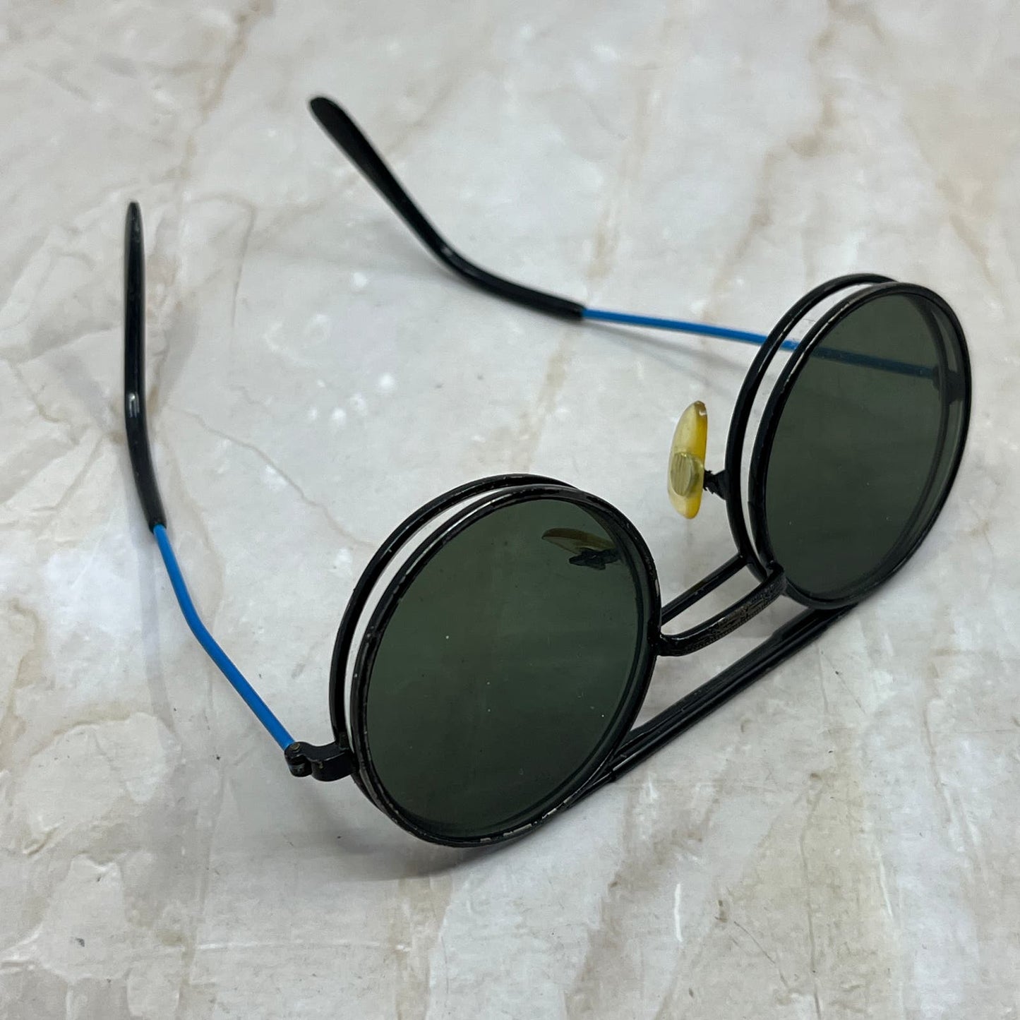 Vintage Round Flip Up Sunglasses Eyeglasses Frames TD5G4-10